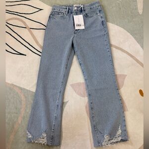 Frame Denim Light Blue Straight Leg Jeans